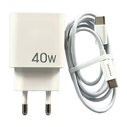 СЗУ WUW T108, С кабелем, Type-C, Белый