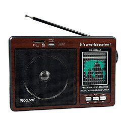 Радіоприймач Golon RX-9966UAR, Коричневий