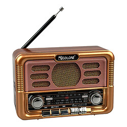 Радіоприймач Golon RX-BT6061S, Золотий