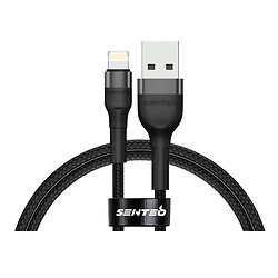 USB кабель SENTEO ST-01 Montes Apple iPhone SE 2022 / iPhone 14 Pro Max / iPhone 14 Plus / iPhone 14 Pro / iPhone 14 / iPhone 13 Pro / iPhone 13 Mini / iPhone 13 / iPhone 13 Pro Max / iPhone 12 Mini / iPhone 12 Pro Max, Lightning, 2.0 м., Черный