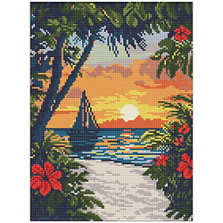 Алмазна мозаїка "Краса тропіків", 30х40 см, Ідейка