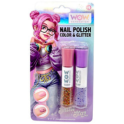 Лак для ногтей пастель+глитер, 2шт., Mic