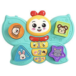 Музыкальная бабочка, ОЗВУЧИВАНИЕ НА УКРАИНСКОМ ЯЗЫКЕ, песни, мелодии, загадки, звуки животных, подсветка, сортер, в коробке, Mic