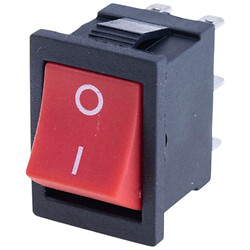 Переключатель Rocker KCD1-1-202, Красный