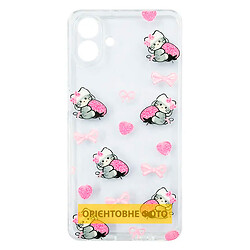 Чохол (накладка) Samsung A175 Galaxy A17 4G, Epik Clear Joy, Strawberry Cats, Малюнок