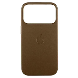 Чехол (накладка) Apple iPhone 17 Pro, Leather Case Color, MagSafe, Кофейный