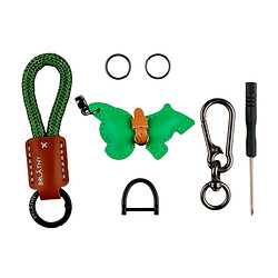 Брелок Французский Бульдог, Зеленый