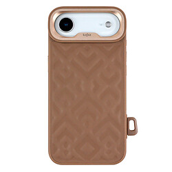 Чехол (накладка) Apple iPhone 17 Air, Kajsa Briquette Rhombus, Desert Gold, Золотой