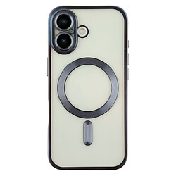 Чохол (накладка) Apple iPhone 17, Metallic Full Camera Matte, MagSafe, Dark Blue, Синій