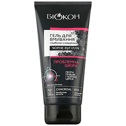 Гель для умывания проблемной кожи Биокон с черным углем, 175 г