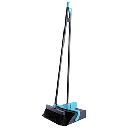 Набір для прибирання пластиковий IDEA HOME Blue: совок+щітка 90 см