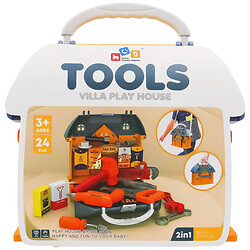 Набор игрушечных инструментов в кейсе-доме