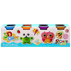 Набор теста для лепки в стаканах, 4 цвета