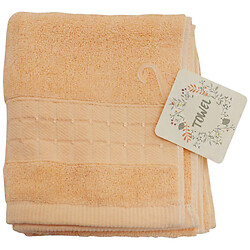 Полотенце для лица махровое однотонное с орнаментом, 33х71 см, 105 г