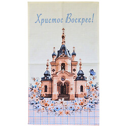 Полотенце кухонное вафельное Biltex Пасхальный микс, 34х60 см