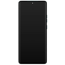 Дисплей (екран) Motorola XT2407 Moto Edge 50, Original (PRC), З сенсорним склом, З рамкою, Сірий