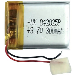 Аккумулятор универсальный, 300 mAh, 4,0 x 19.5 x 28 мм.