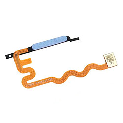 Шлейф Motorola XT2425 Moto G24 Power, З сканером відбитка пальця, Блакитний