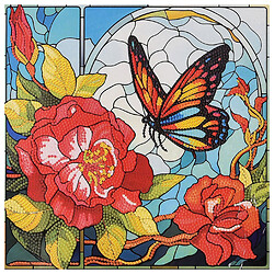 Алмазная мозаика "Бабочка лета", 30х30 см, Strateg