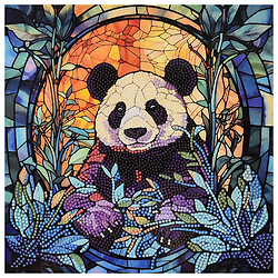 Алмазная мозаика "Панда в тишине", 30х30 см, Strateg