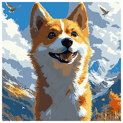 Картина за номерами "Корги на вітрі", 30х30 см, Strateg