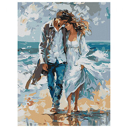Картина по номерам "Пара на побережье", 30х40 см, Ідейка