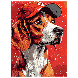 Картина за номерами "Пес у кепці", 30х40 см, Strateg