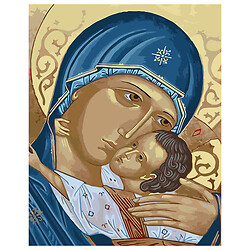 Картина по номерам "Псково-Печерская икона. Трогания", 40х50 см, Strateg