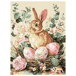 Набор для росписи по номерам "Праздничный кролик", 30х40см, Ідейка
