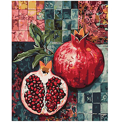 Набор для росписи по номерам "Красный гранат", 40х50см, Mic