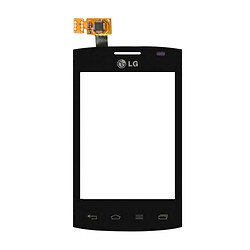 Тачскрин (сенсор) LG E410 Optimus L1 II, Черный