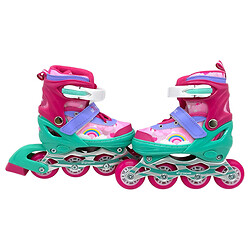 Ролики, размер S (30-33), металл. рама, колеса PU 1 с подсветкой, Mic