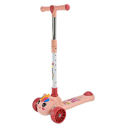 Самокат дитячий, 3-х колісний, складаний, колеса PU, муз., батар., світло, звук, Mic