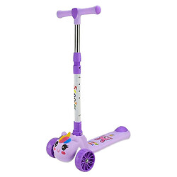Самокат детский, 3-х колесный, складной, колеса PU, муз., батар., свет, звук, Mic