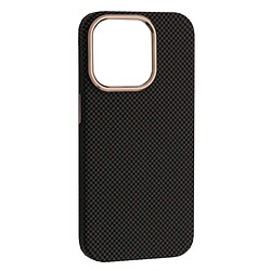 Чехол (накладка) Apple iPhone 13, Carbon Style, MagSafe, Black Grey, Черный