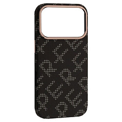 Чехол (накладка) Apple iPhone 17 Pro, Carbon Style, MagSafe, Black Perfect, Черный