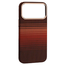 Чехол (накладка) Apple iPhone 17 Pro, Carbon Style, MagSafe, Sunset, Рисунок