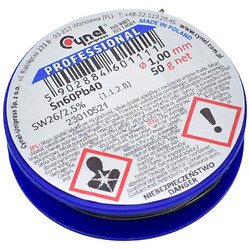 Проволочный припой LC60-1.00/0.05, 50 гр.