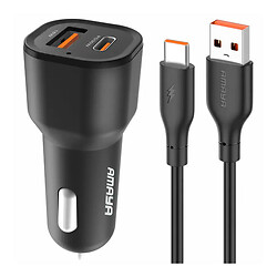 АЗУ Amaya ACC-06, З кабелем, Type-C, Чорний