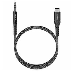 AUX кабель Amaya AUX-02, Type-C, 1.0 м., 3.5 мм., Черный