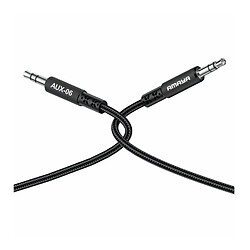 AUX кабель Amaya AUX-06, 2.0 м., 3.5 мм., Чорний