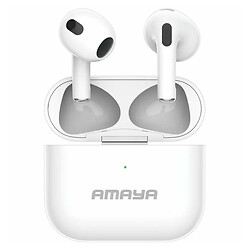 Bluetooth-гарнитура Amaya ATW-04, Стерео, Белый