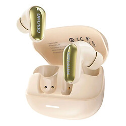 Bluetooth-гарнітура Amaya ATW-53I, Стерео, Бежевий