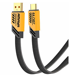 USB кабель Amaya C33, Type-C, 1.2 м., Жовтий