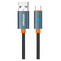 USB кабель Amaya C58, Type-C, 1.0 м., Серый