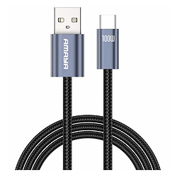 USB кабель Amaya C62, Type-C, 2.0 м., Серый