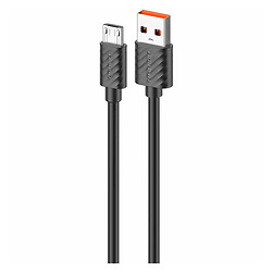 USB кабель Amaya M77, MicroUSB, 1.0 м., Черный