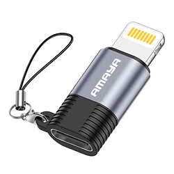 Адаптер Amaya 01CL Apple iPhone SE 2022 / iPhone 14 Pro Max / iPhone 14 Plus / iPhone 14 Pro / iPhone 14 / iPhone 13 Pro / iPhone 13 Mini / iPhone 13 / iPhone 13 Pro Max / iPhone 12 Mini / iPhone 12 Pro Max / iPhone 12 Pro, Type-C, Lightning, Серый