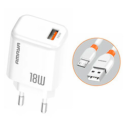 СЗУ Amaya E56, С кабелем, MicroUSB, Белый