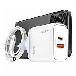 СЗУ Amaya E580T, С кабелем, Type-C, Белый